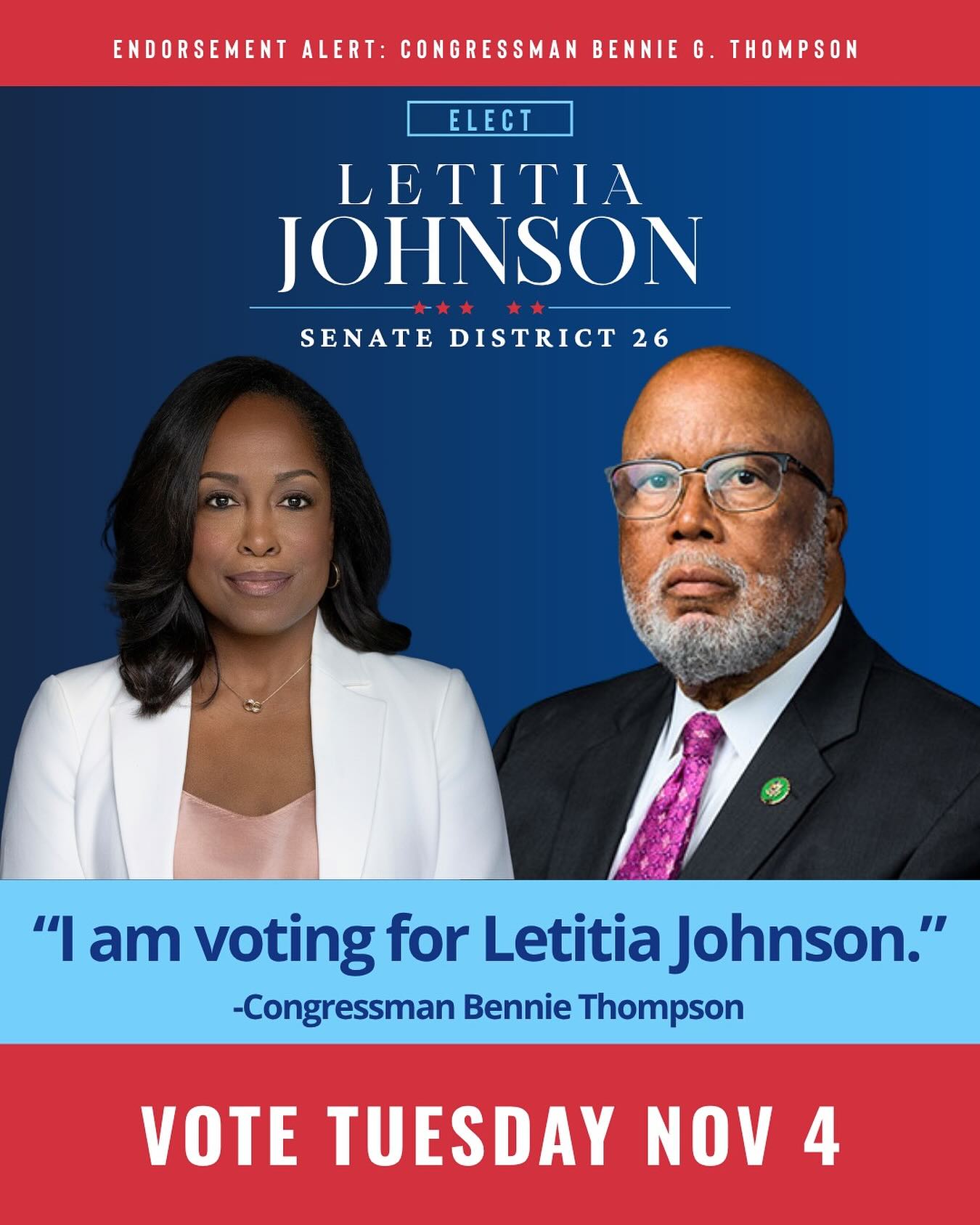 VOTE TUESDAY, DEC. 2 Cast your ballot for Letitia Johnson