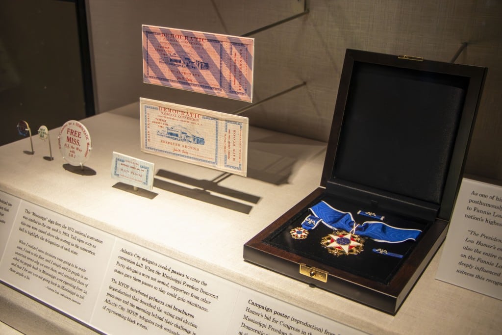 Fannie Lou Hamer’s Presidential Award of Freedom now on display at the Two Mississippi Museums
