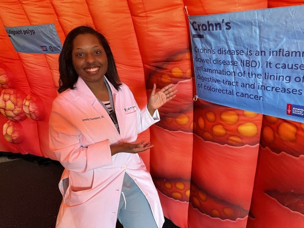 FMOL Health | St. Dominic hosts Giant Colon exhibit for Colorectal Cancer Awareness Month