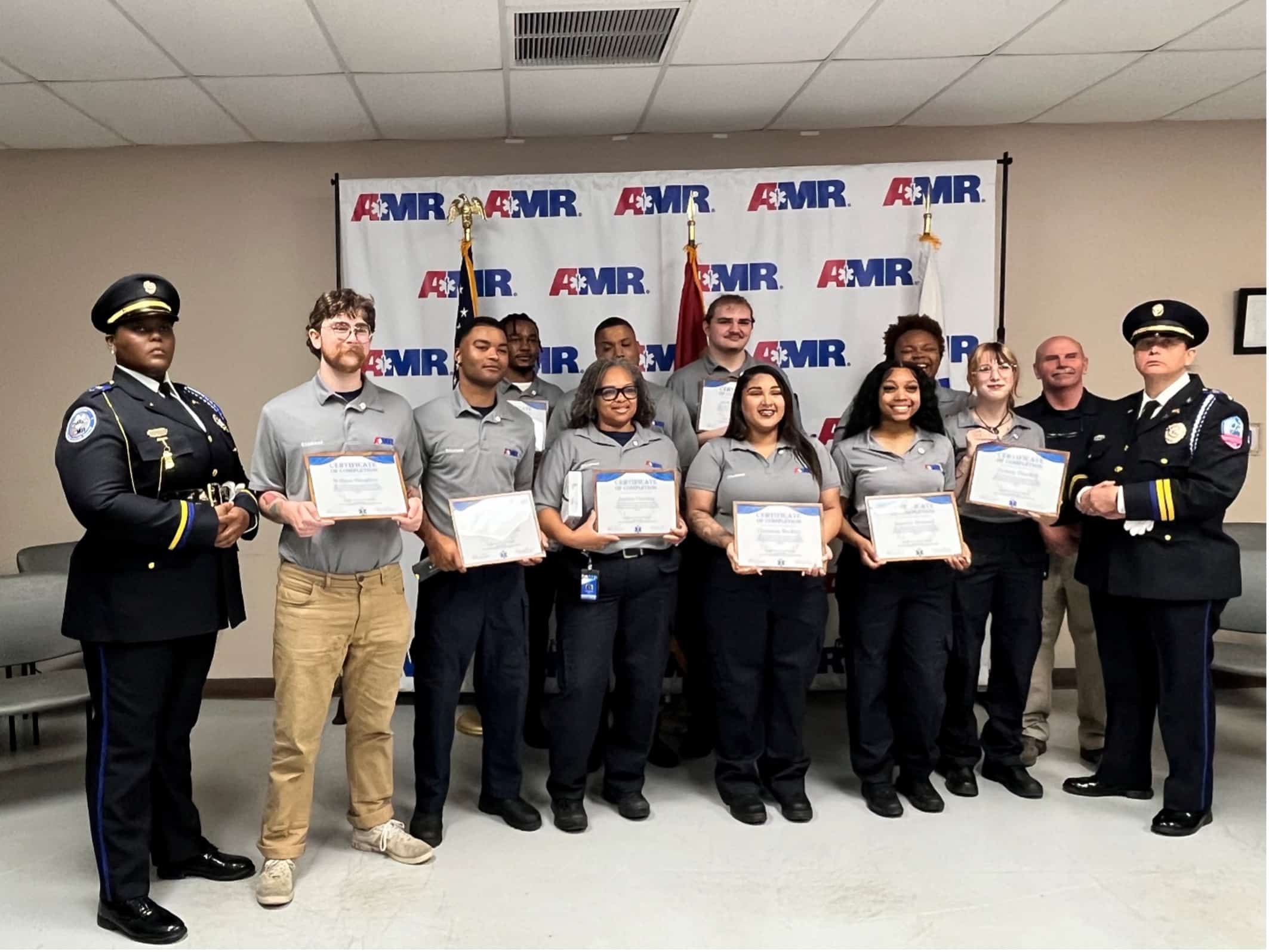 AMR Central Mississippi graduates ten newly trained EMTs